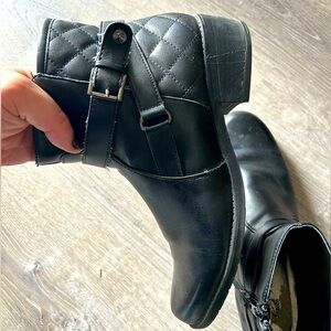 Versatile Quilted Leather Booties